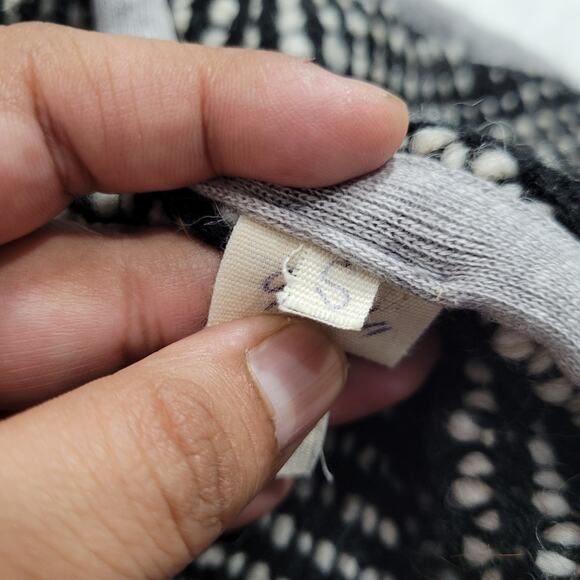 L'Agence Zip-up Wool Knit Black and White Sweater Small - Picture 7 of 8